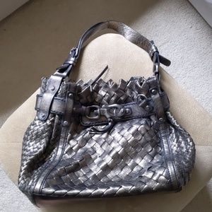 Francisco Biasia “Queenie” woven leather handbag